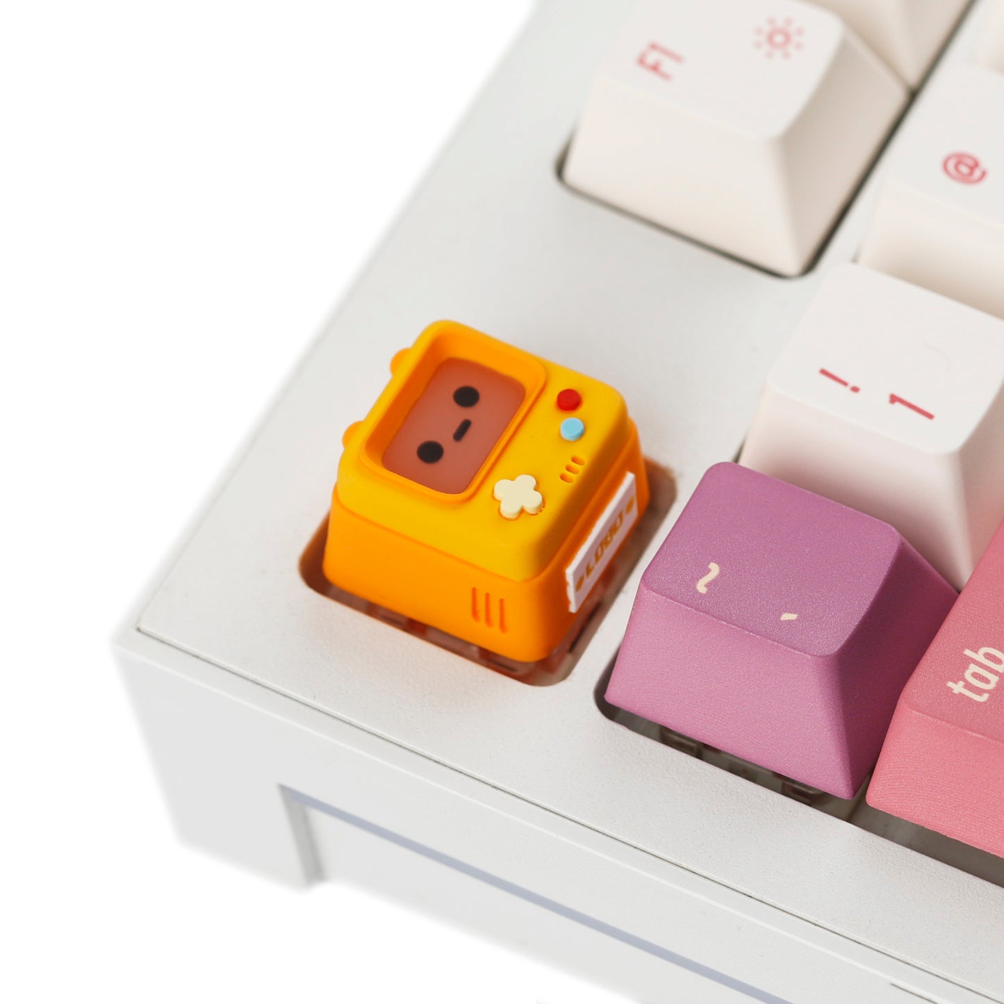 YMDK Retro Game Console Shine Through Artisan Keycap, Cute Novelty Custom MX Key Cap, DIY Mod Replacement for Mechanical Keyboards