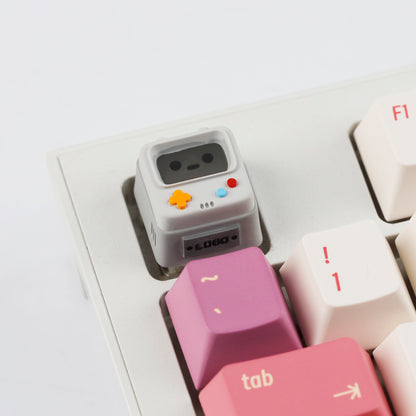 YMDK Retro Game Console Shine Through Artisan Keycap, Cute Novelty Custom MX Key Cap, DIY Mod Replacement for Mechanical Keyboards