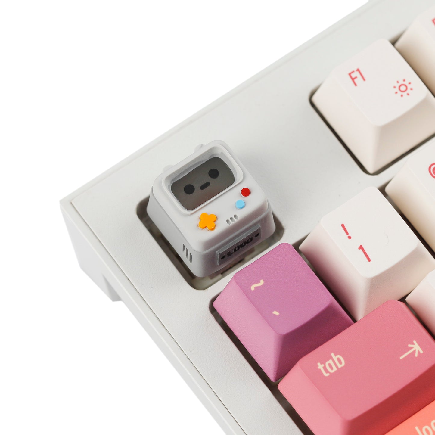 YMDK Retro Game Console Shine Through Artisan Keycap, Cute Novelty Custom MX Key Cap, DIY Mod Replacement for Mechanical Keyboards