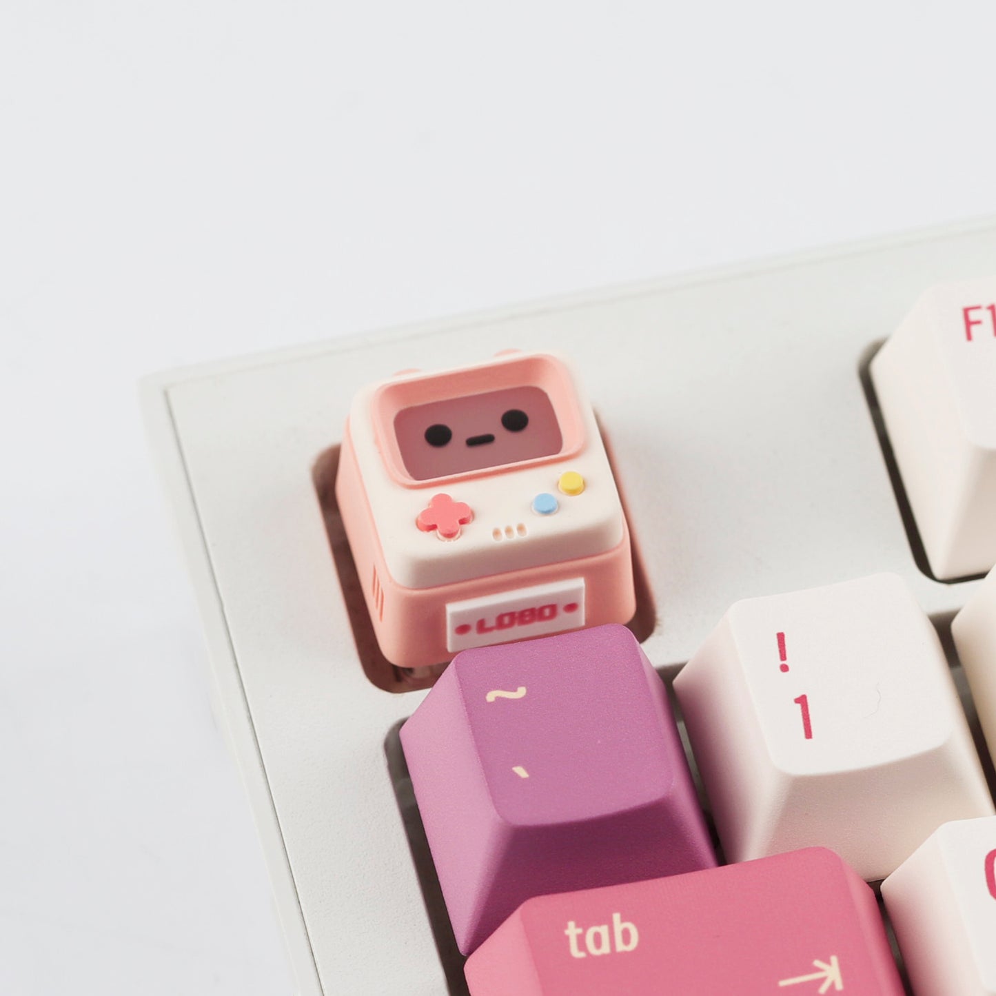 YMDK Retro Game Console Shine Through Artisan Keycap, Cute Novelty Custom MX Key Cap, DIY Mod Replacement for Mechanical Keyboards