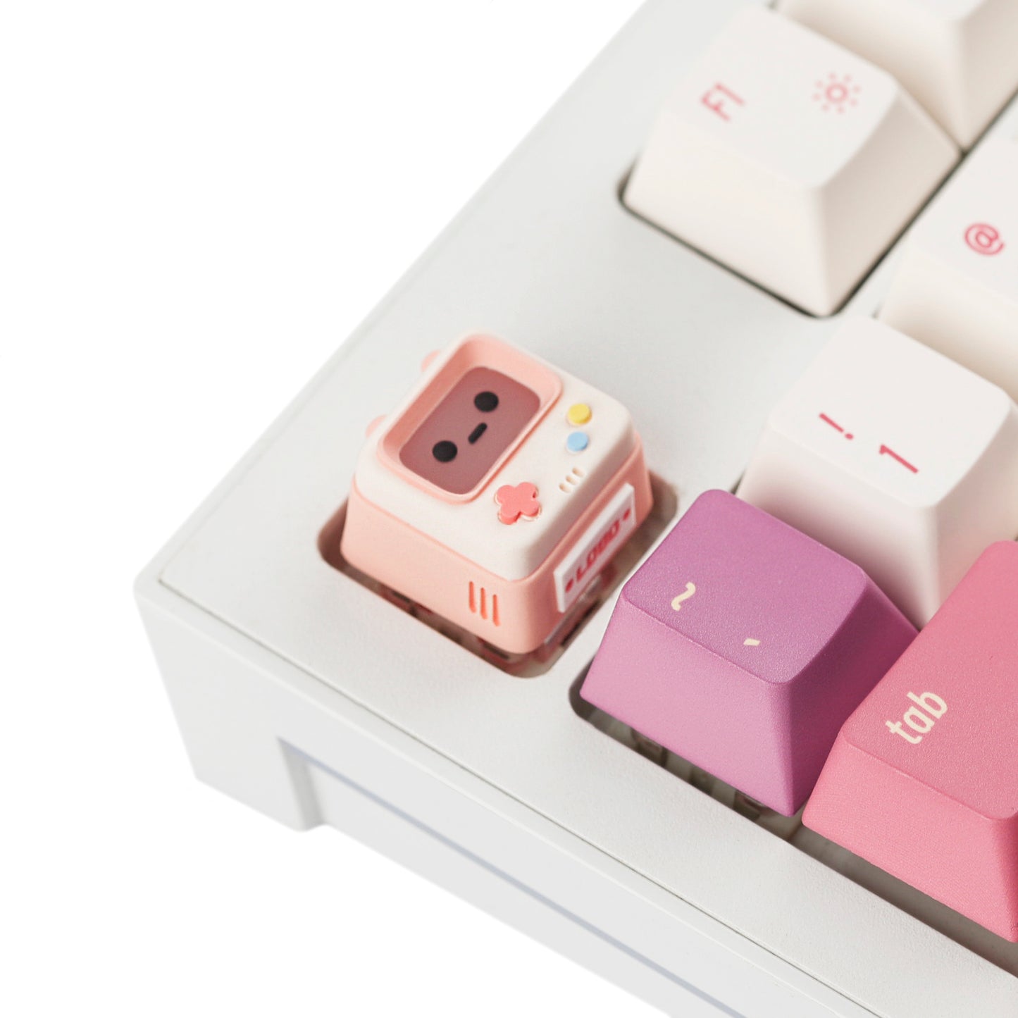 YMDK Retro Game Console Shine Through Artisan Keycap, Cute Novelty Custom MX Key Cap, DIY Mod Replacement for Mechanical Keyboards