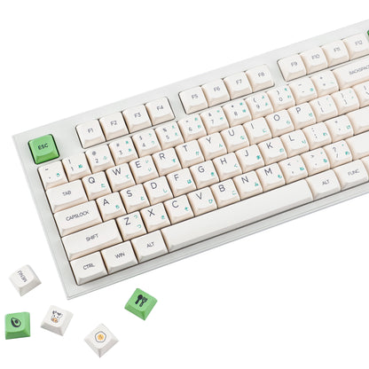YMDK Avocado PBT Keycaps XDA Profile 140 Keys Dye-Sub for 61/64/68/84/87/100/104/108 MX Mechanical Keyboard
