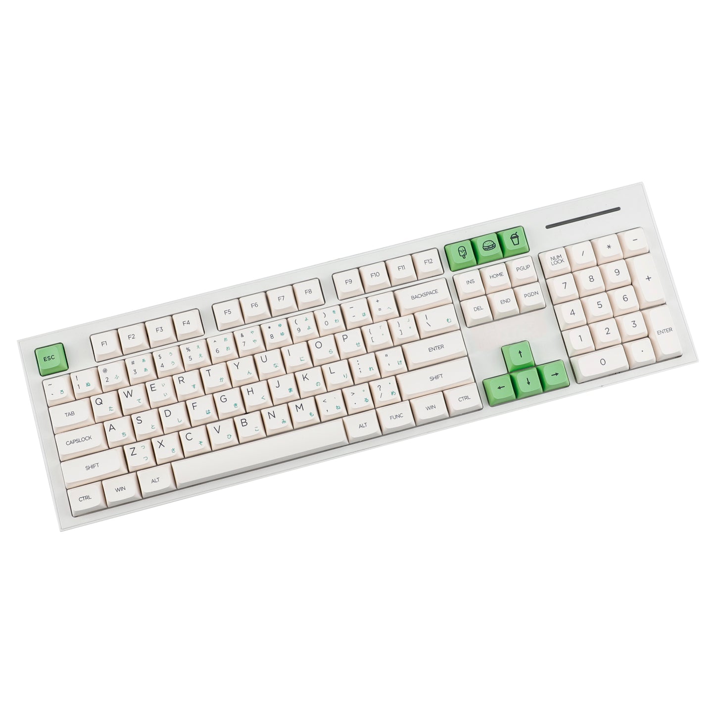 YMDK Avocado PBT Keycaps XDA Profile 140 Keys Dye-Sub for 61/64/68/84/87/100/104/108 MX Mechanical Keyboard