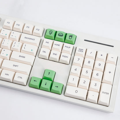 YMDK Avocado PBT Keycaps XDA Profile 140 Keys Dye-Sub for 61/64/68/84/87/100/104/108 MX Mechanical Keyboard