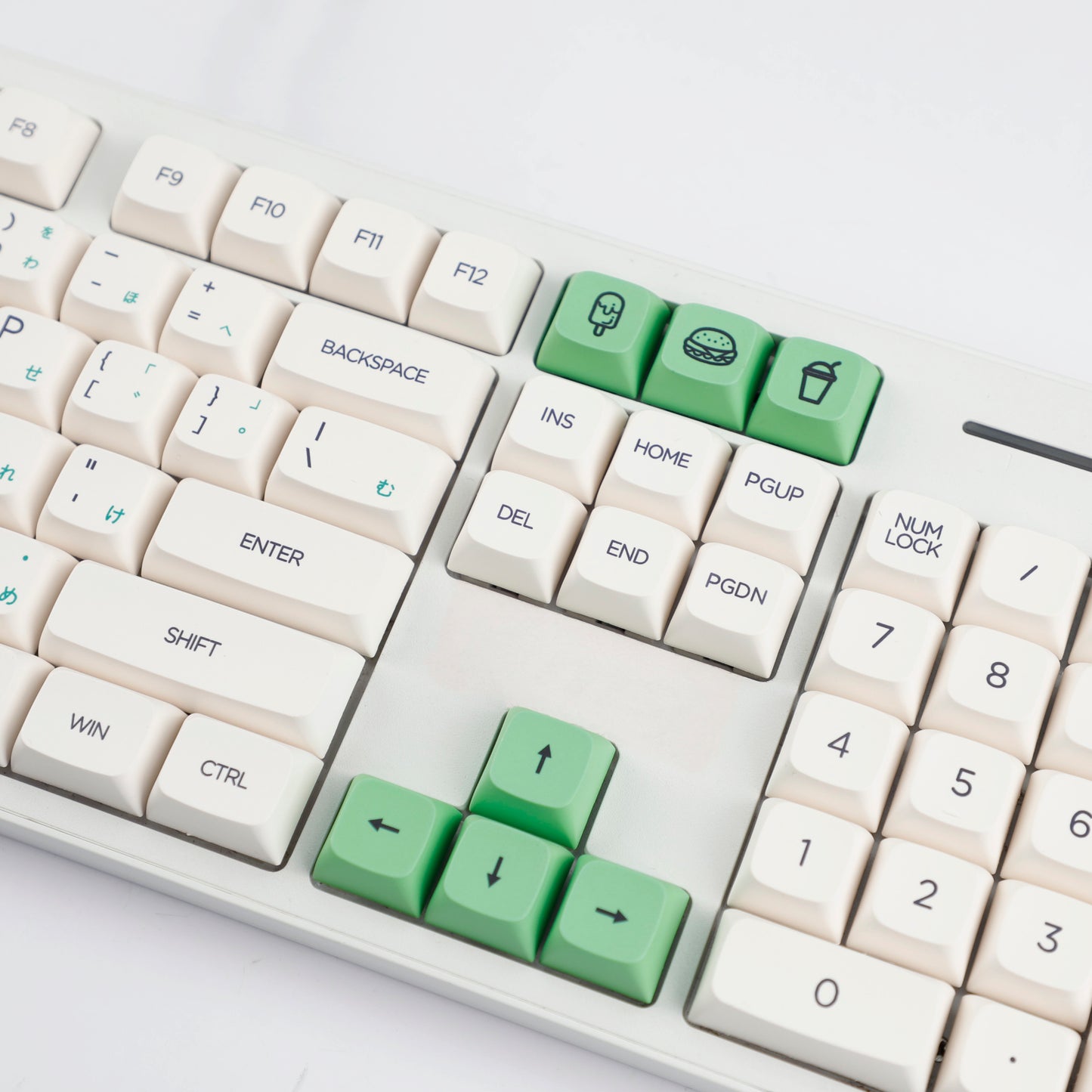 YMDK Avocado PBT Keycaps XDA Profile 140 Keys Dye-Sub for 61/64/68/84/87/100/104/108 MX Mechanical Keyboard