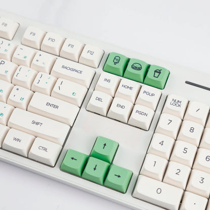 YMDK Avocado PBT Keycaps XDA Profile 140 Keys Dye-Sub for 61/64/68/84/87/100/104/108 MX Mechanical Keyboard