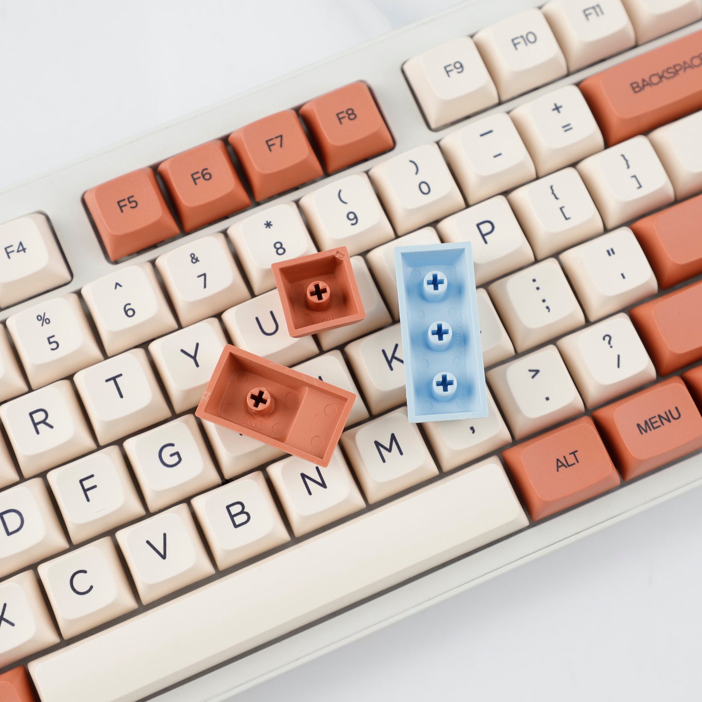 YMDK Avocado PBT Keycaps XDA Profile 140 Keys Dye-Sub for 61/64/68/84/87/100/104/108 MX Mechanical Keyboard