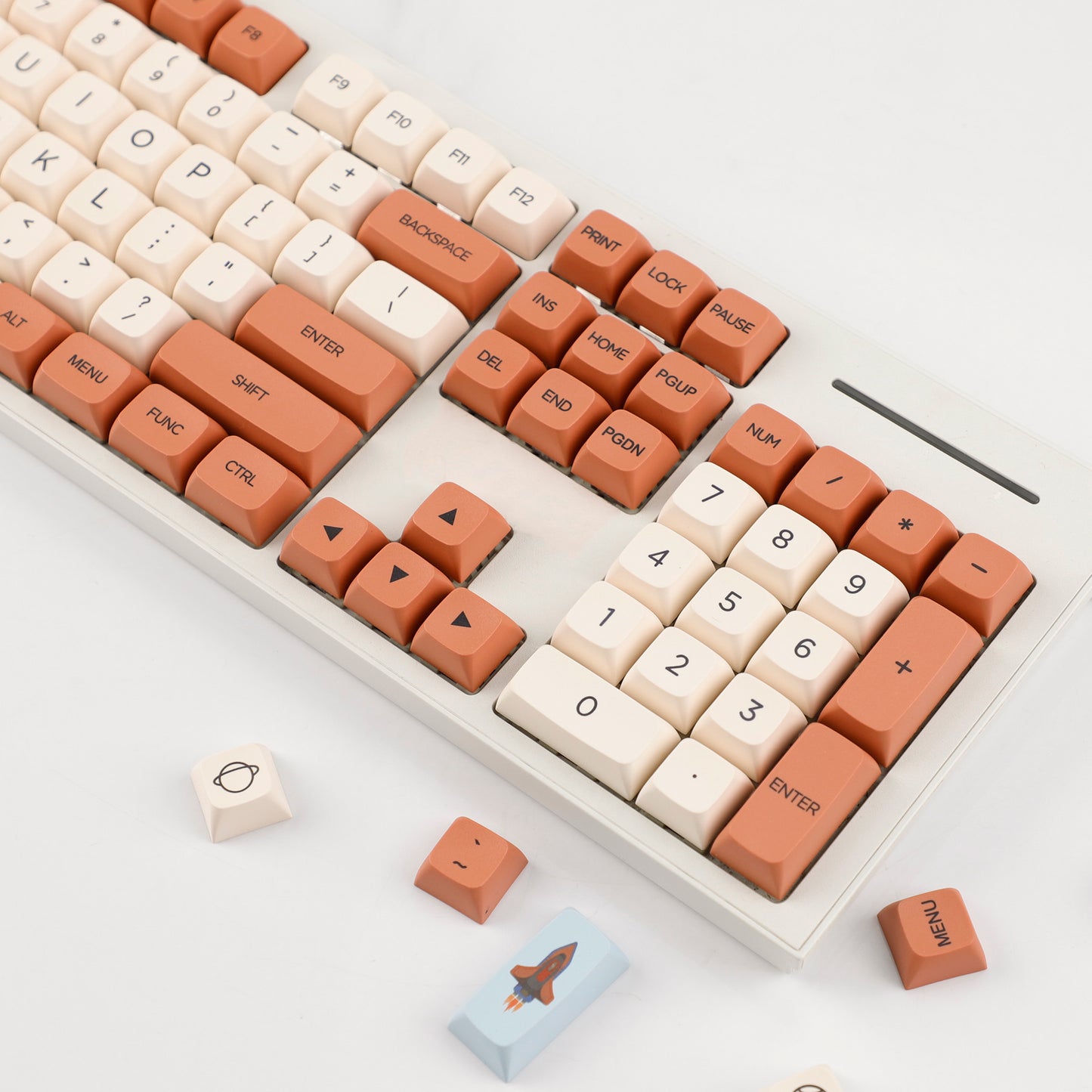 YMDK Avocado PBT Keycaps XDA Profile 140 Keys Dye-Sub for 61/64/68/84/87/100/104/108 MX Mechanical Keyboard