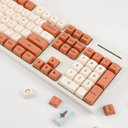 YMDK Avocado PBT Keycaps XDA Profile 140 Keys Dye-Sub for 61/64/68/84/87/100/104/108 MX Mechanical Keyboard