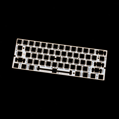 YMDK 60% Layout Switch Plate, Immersion Gold FR4 / Carbon Fiber Keyboard Positioning Plate Compatible with Wooting 60HE Mechanical Keyboard