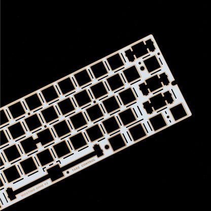 YMDK 60% Layout Switch Plate, Immersion Gold FR4 / Carbon Fiber Keyboard Positioning Plate Compatible with Wooting 60HE Mechanical Keyboard