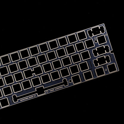 YMDK 60% Layout Switch Plate, Immersion Gold FR4 / Carbon Fiber Keyboard Positioning Plate Compatible with Wooting 60HE Mechanical Keyboard