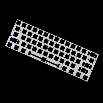 YMDK 60% Layout Switch Plate, Immersion Gold FR4 / Carbon Fiber Keyboard Positioning Plate Compatible with Wooting 60HE Mechanical Keyboard