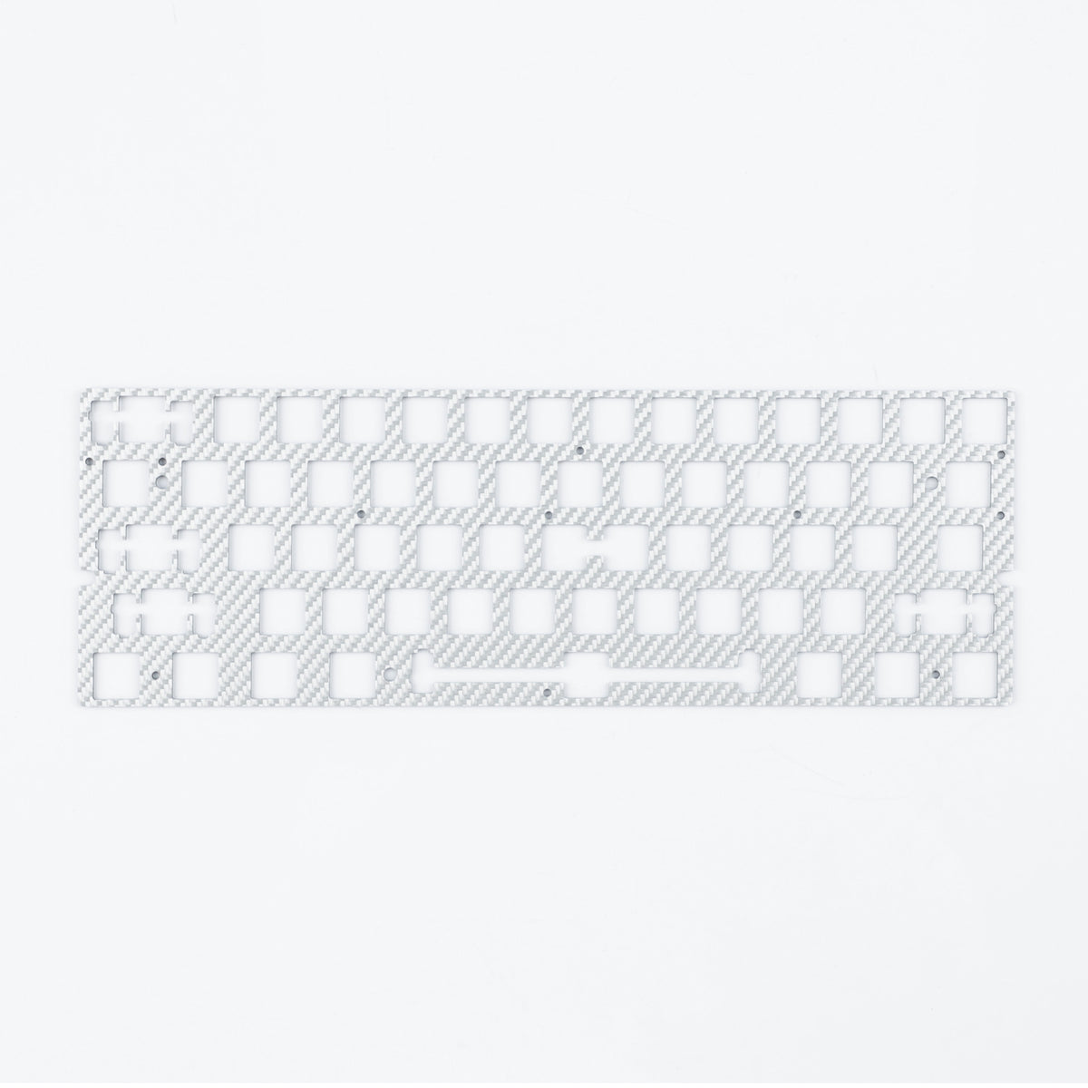 YMDK 60% Layout Switch Plate, Immersion Gold FR4 / Carbon Fiber Keyboard Positioning Plate Compatible with Wooting 60HE Mechanical Keyboard
