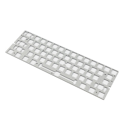 YMDK 60% Layout Switch Plate, Immersion Gold FR4 / Carbon Fiber Keyboard Positioning Plate Compatible with Wooting 60HE Mechanical Keyboard