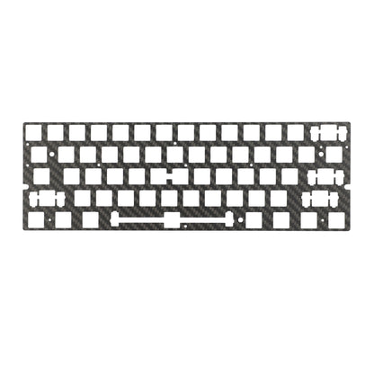 YMDK 60% Layout Switch Plate, Immersion Gold FR4 / Carbon Fiber Keyboard Positioning Plate Compatible with Wooting 60HE Mechanical Keyboard