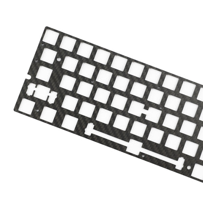 YMDK 60% Layout Switch Plate, Immersion Gold FR4 / Carbon Fiber Keyboard Positioning Plate Compatible with Wooting 60HE Mechanical Keyboard