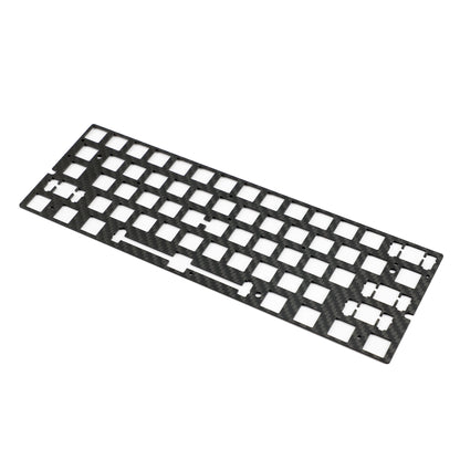 YMDK 60% Layout Switch Plate, Immersion Gold FR4 / Carbon Fiber Keyboard Positioning Plate Compatible with Wooting 60HE Mechanical Keyboard
