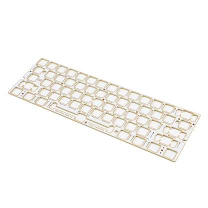 YMDK 60% Layout Switch Plate, Immersion Gold FR4 / Carbon Fiber Keyboard Positioning Plate Compatible with Wooting 60HE Mechanical Keyboard