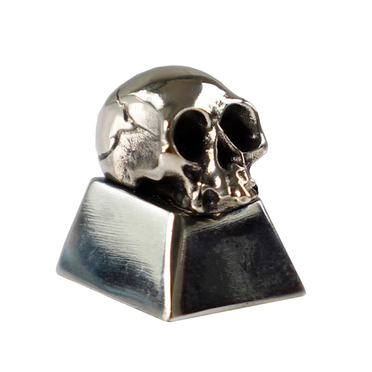 YMDK ESC Key 1pcs stereoscopic Pure Copper keycaps Skull Handmade Artisans Metal Key Caps for Mechanical Keyboard