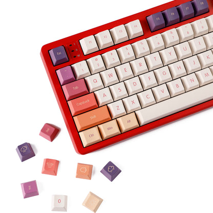 YMDK Smoke Cloud 143 Keycaps(Dye Sub Cherry Profile PBT 1.5mm/ANSI 104 TKL GK61 96 75 GMMK NCR80 Using)