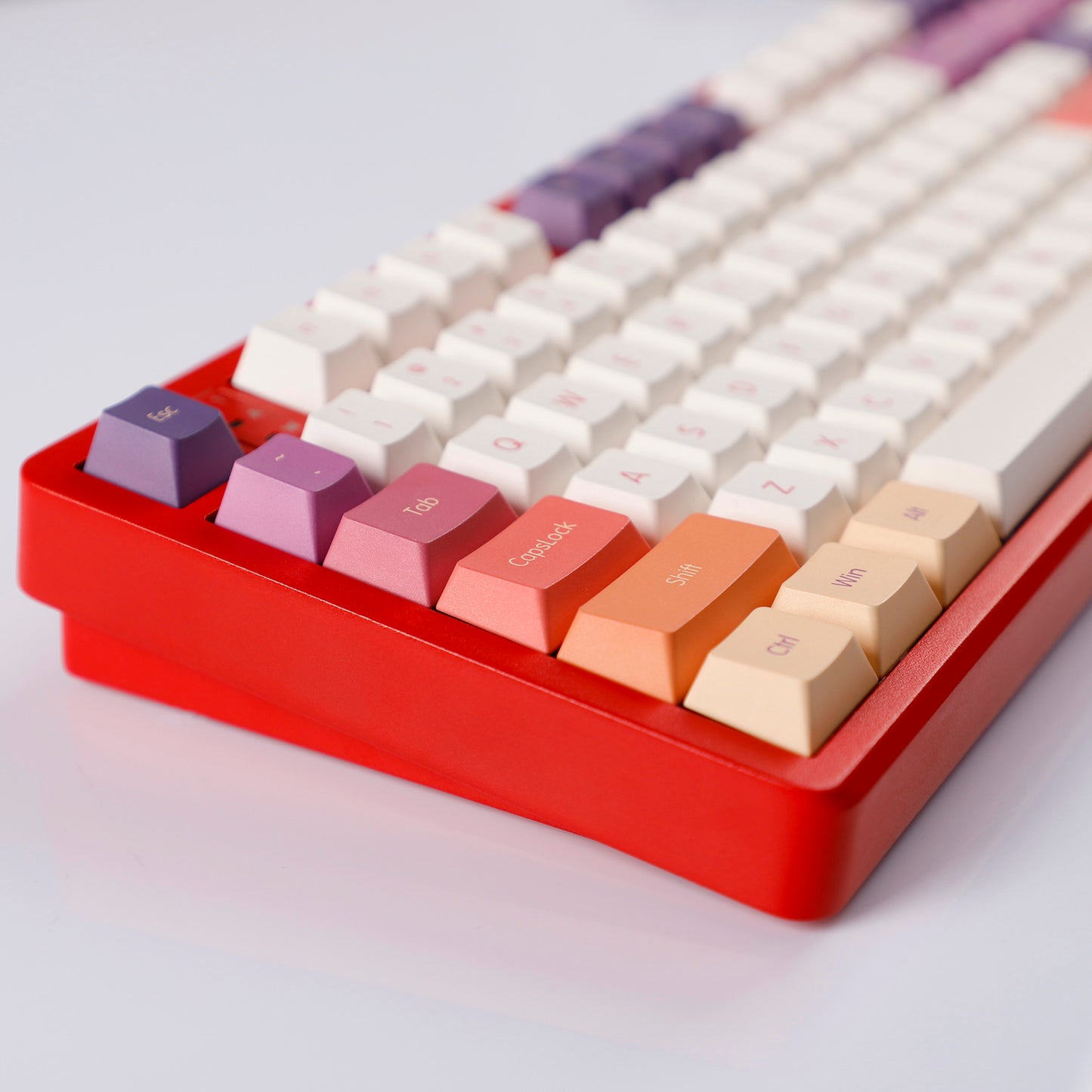 YMDK Smoke Cloud 143 Keycaps(Dye Sub Cherry Profile PBT 1.5mm/ANSI 104 TKL GK61 96 75 GMMK NCR80 Using)