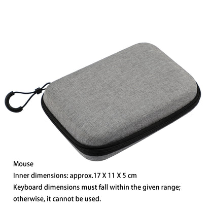 YMDK Gray Hard EVA Keyboard Storage Case, Shock Absorption Waterproof Protective Bag for Magnetic Switch Mechanical Keyboard