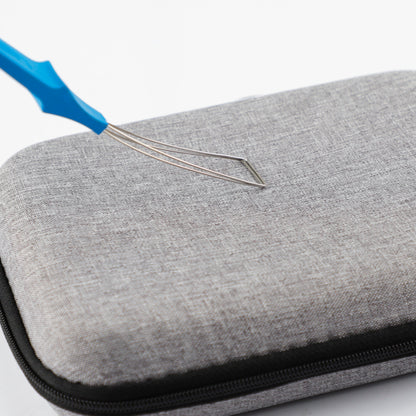 YMDK Gray Hard EVA Keyboard Storage Case, Shock Absorption Waterproof Protective Bag for Magnetic Switch Mechanical Keyboard