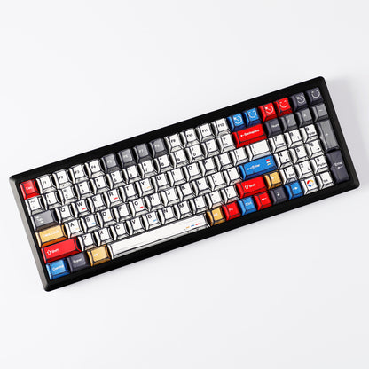 YMDK Comic Style Complete Full Set 136 Keys  Keycaps Mixed Light Keycap Creative Interesting PBT Cherry Profile Dye Sub for MX Mechanical Keyboard