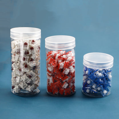 Transparent Plastic Sealed Jar PET Food Grade Storage Sealed Jar With Lid Round