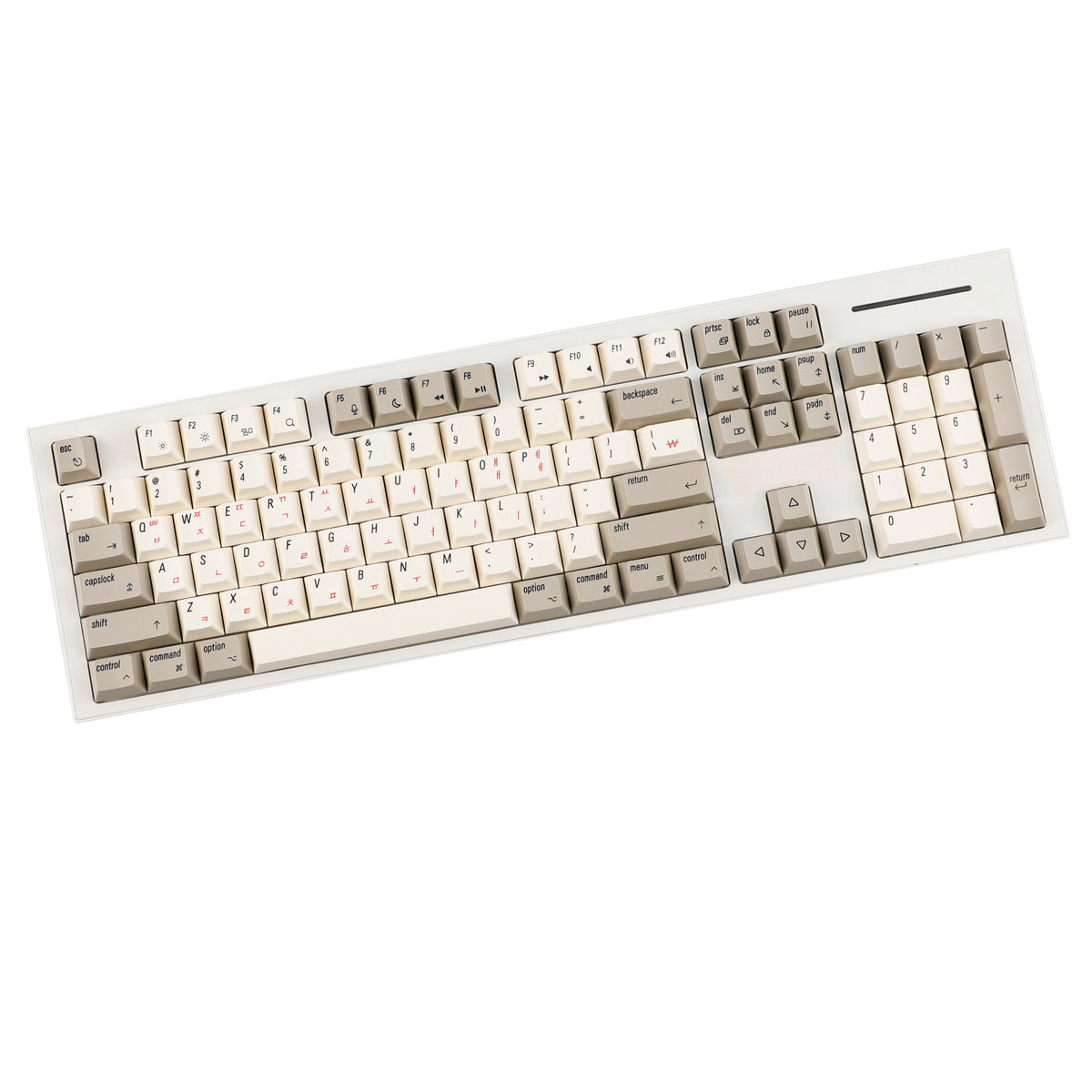YMDK English Korean 136 Keys MAC Apple Retro Keycaps Cherry Profile PBT Dye Sublimation for 75/87/98/104/108 MX Mechanical Keyboard
