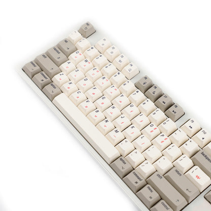 YMDK English Korean 136 Keys MAC Apple Retro Keycaps Cherry Profile PBT Dye Sublimation for 75/87/98/104/108 MX Mechanical Keyboard