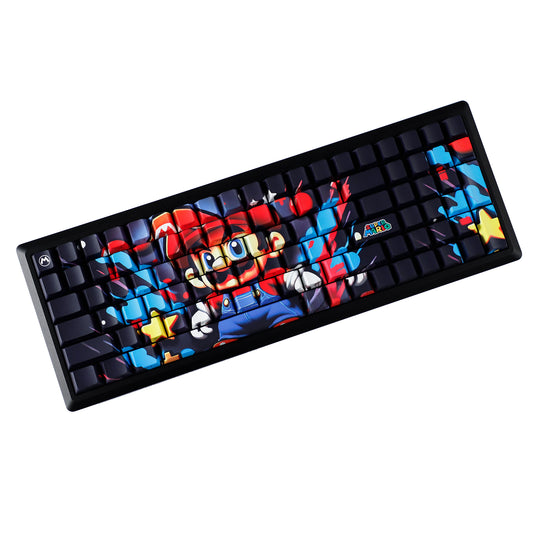 YMDK Grandpa Beard Theme 131 Keys Keycaps Sidelit PBT Dye Sub Cherry Profile Manga Anime Custom Keycap for 61/68/84/104/108 MX Mechanical Keyboard