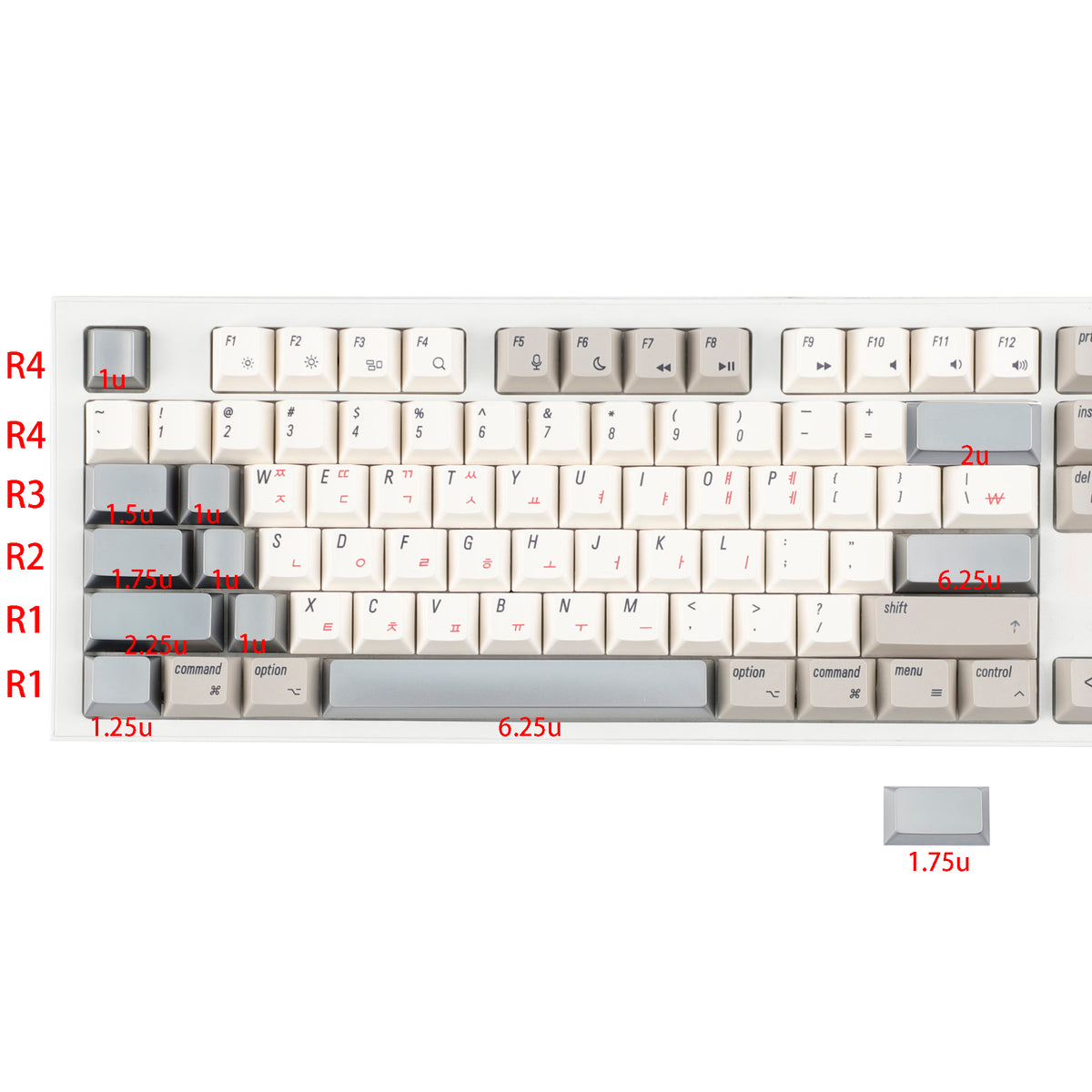 YMDK Cherry Profile Metal Keycaps 1u 1.25u 1.75u 2u 2.25u 2.75u 6.25u (Wholesale)