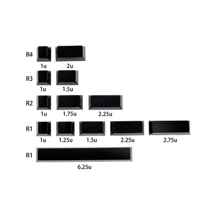 YMDK Cherry Profile Metal Keycaps Accent Supplement Keycaps 1u 1.25u 1.75u 2u 2.25u 2.75u 6.25u for MX Mechanical Keyboard