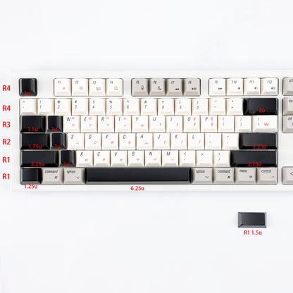 YMDK Cherry Profile Metal Keycaps Accent Supplement Keycaps 1u 1.25u 1.75u 2u 2.25u 2.75u 6.25u for MX Mechanical Keyboard