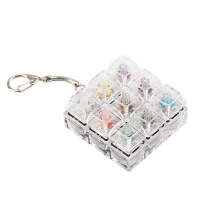 9 Keys Switches Tester(Cherry Gateron Green Clear White Gray Clear Zealio Purple Kailh Box Navy Jade  Switches)