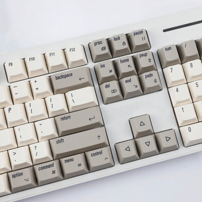 YMDK English Korean 135 Keys MAC Apple Retro Keycaps Cherry Profile PBT Dye Sublimation for 75/87/98/104/108 MX Mechanical Keyboard
