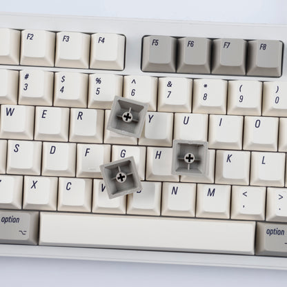 YMDK English Korean 135 Keys MAC Apple Retro Keycaps Cherry Profile PBT Dye Sublimation for 75/87/98/104/108 MX Mechanical Keyboard