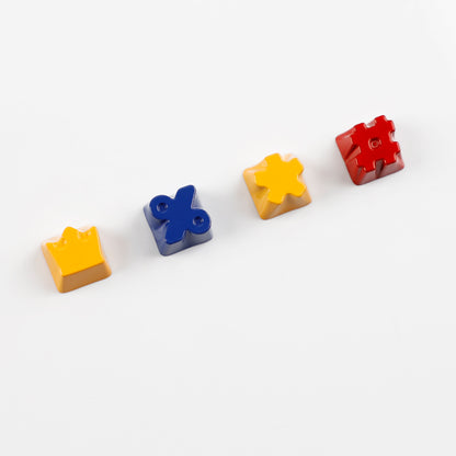 Painted High Gloss Personalized Keycap Zinc Alloy Arrow Keys Red Yellow Blue for MX Mechanical Keyboard