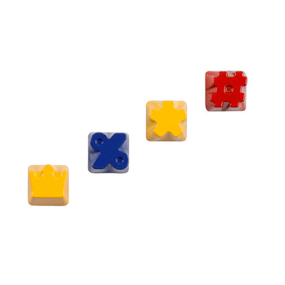 Painted High Gloss Personalized Keycap Zinc Alloy Arrow Keys Red Yellow Blue for MX Mechanical Keyboard