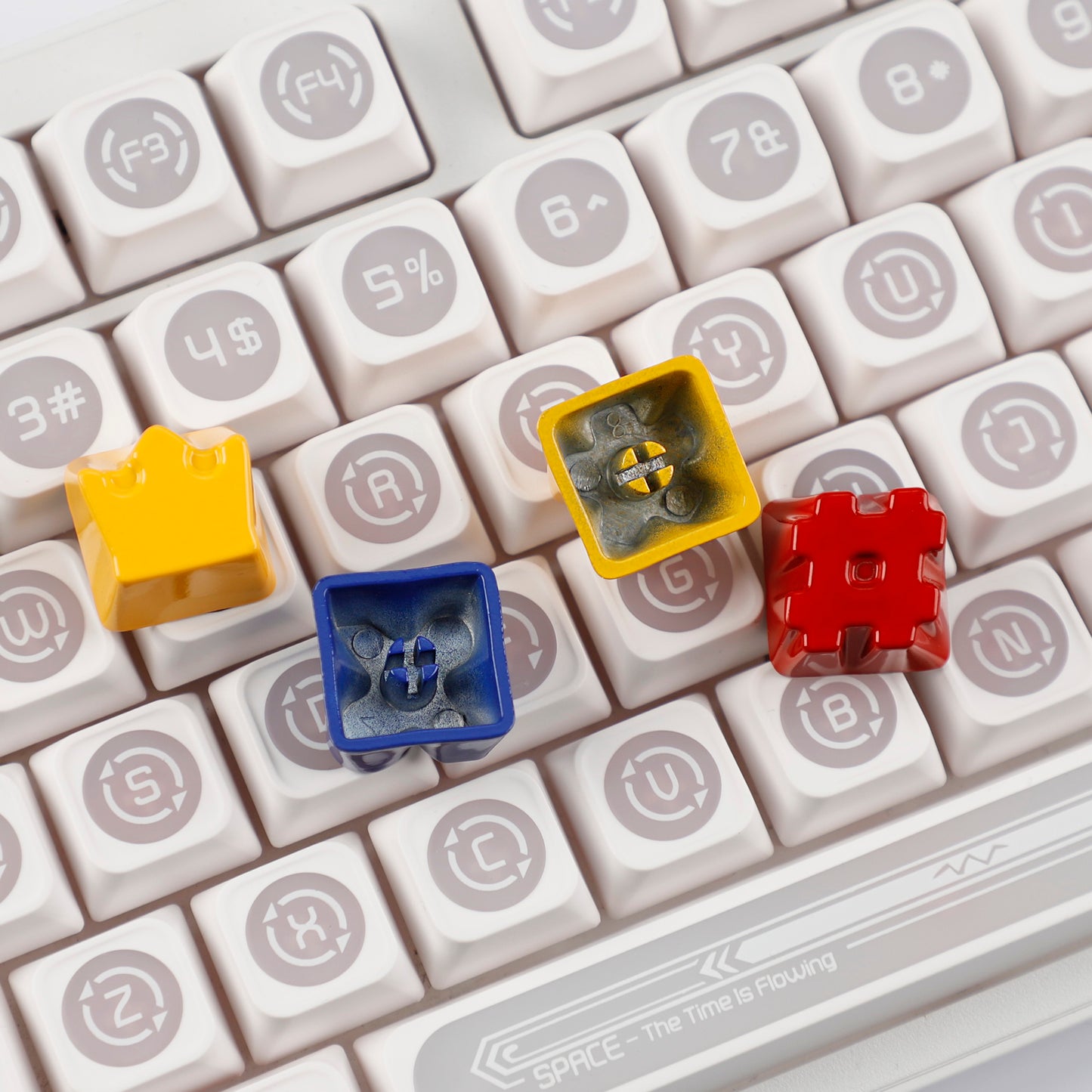 Painted High Gloss Personalized Keycap Zinc Alloy Arrow Keys Red Yellow Blue for MX Mechanical Keyboard