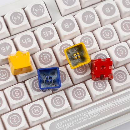 Painted High Gloss Personalized Keycap Zinc Alloy Arrow Keys Red Yellow Blue for MX Mechanical Keyboard