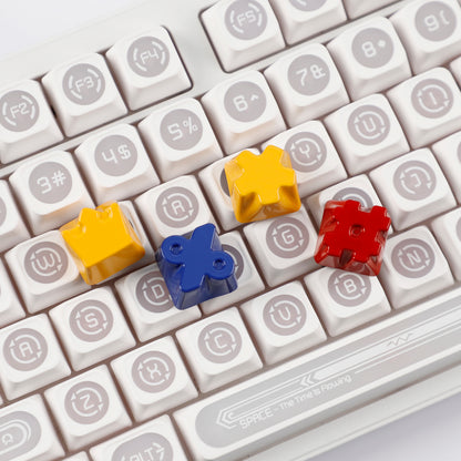 Painted High Gloss Personalized Keycap Zinc Alloy Arrow Keys Red Yellow Blue for MX Mechanical Keyboard
