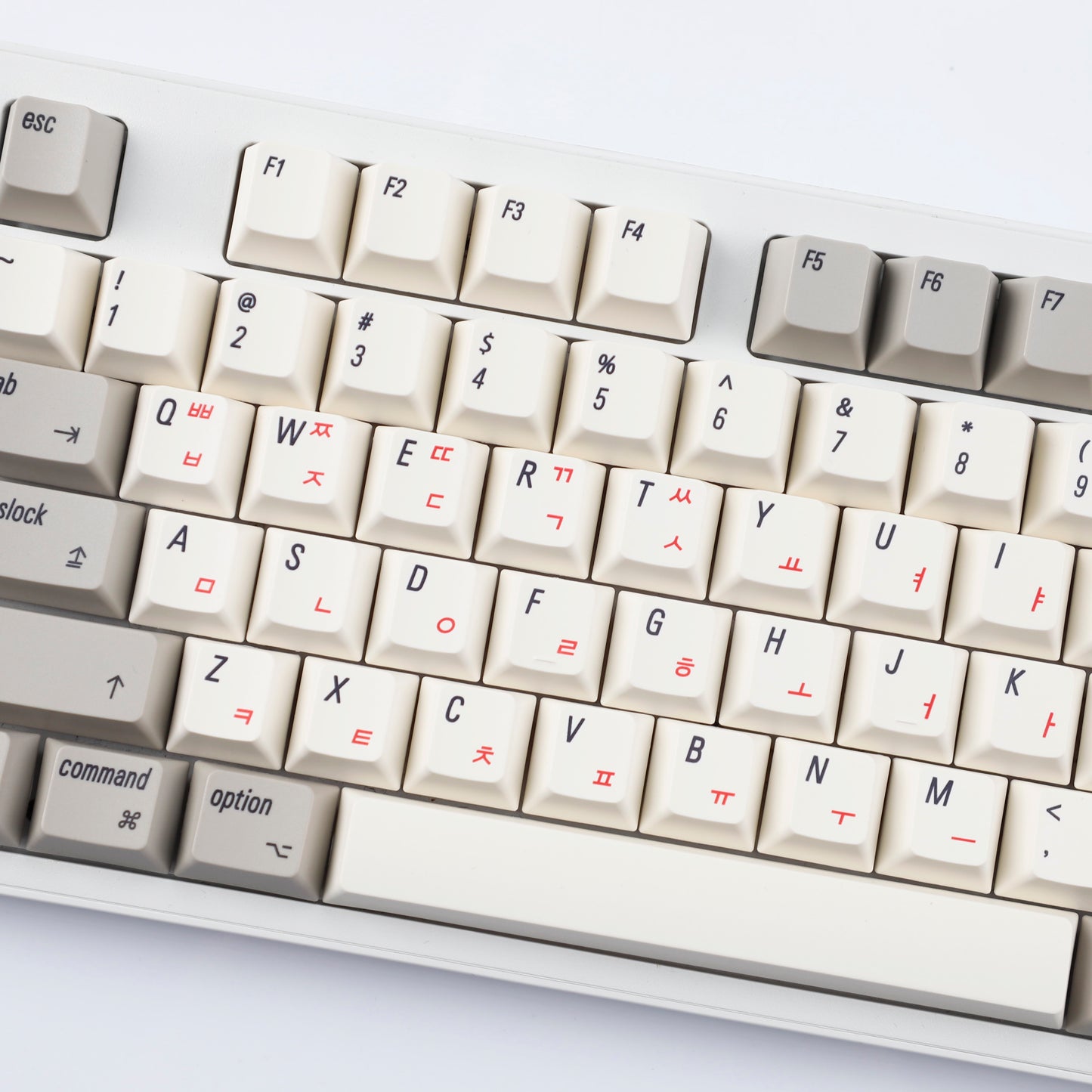 YMDK English Korean 135 Keys MAC Apple Retro Keycaps Cherry Profile PBT Dye Sublimation for 75/87/98/104/108 MX Mechanical Keyboard