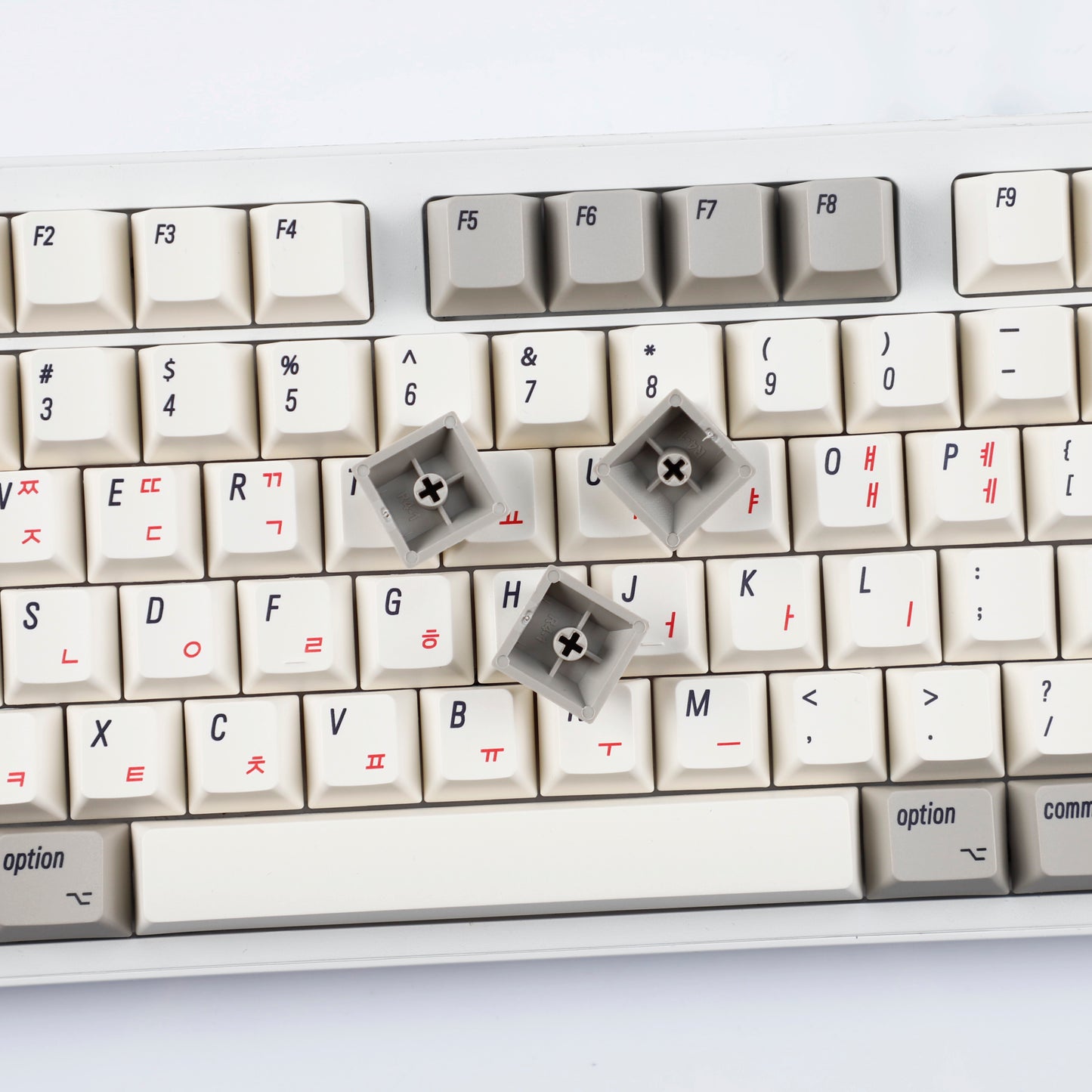 YMDK English Korean 135 Keys MAC Apple Retro Keycaps Cherry Profile PBT Dye Sublimation for 75/87/98/104/108 MX Mechanical Keyboard