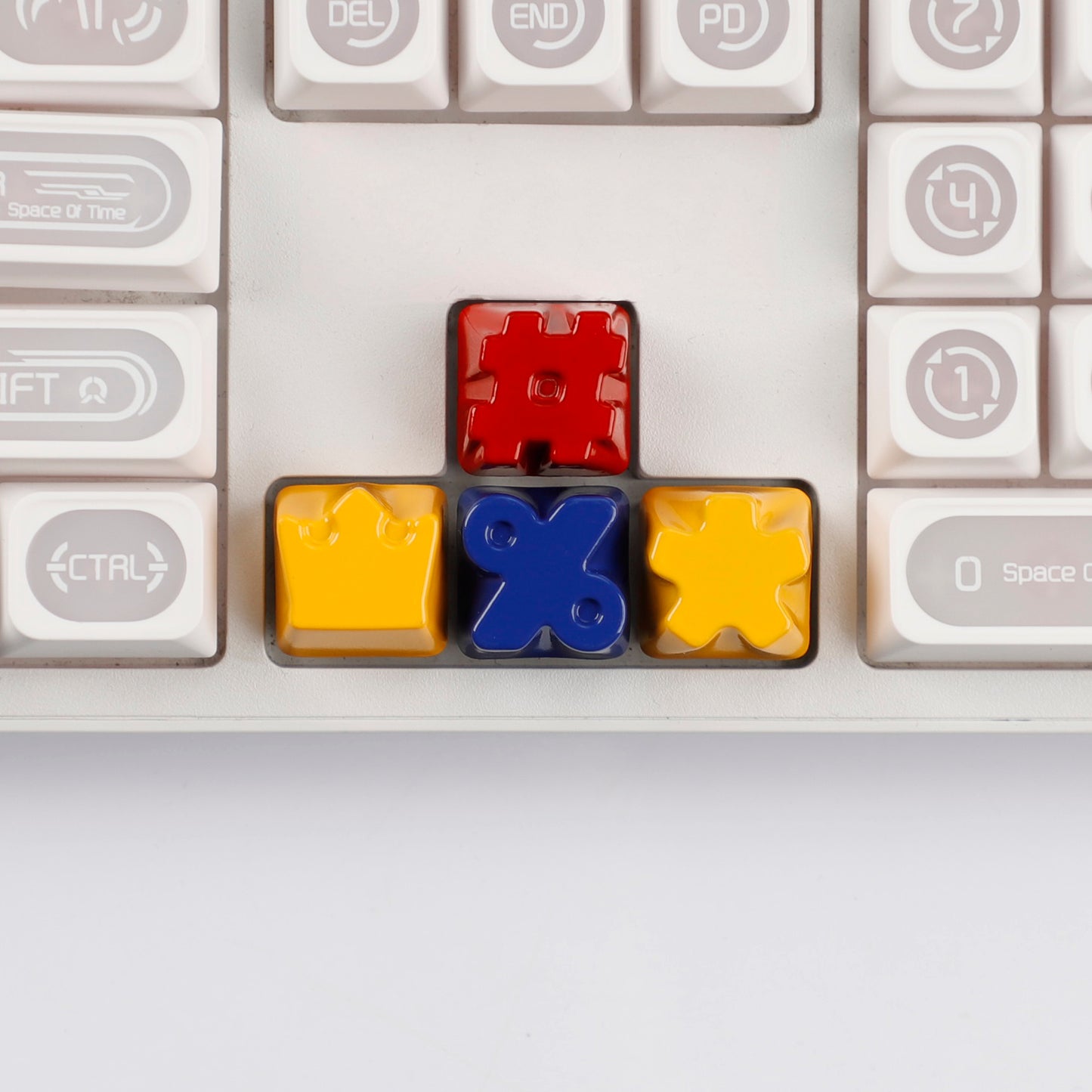 Painted High Gloss Personalized Keycap Zinc Alloy Arrow Keys Red Yellow Blue for MX Mechanical Keyboard
