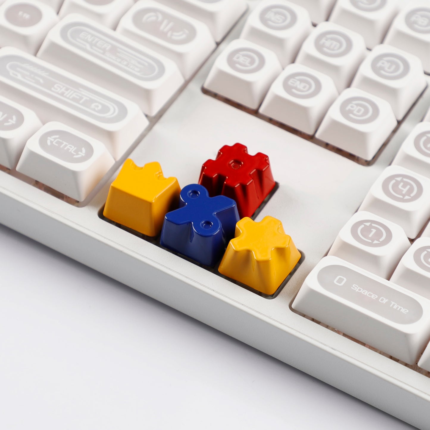 Painted High Gloss Personalized Keycap Zinc Alloy Arrow Keys Red Yellow Blue for MX Mechanical Keyboard