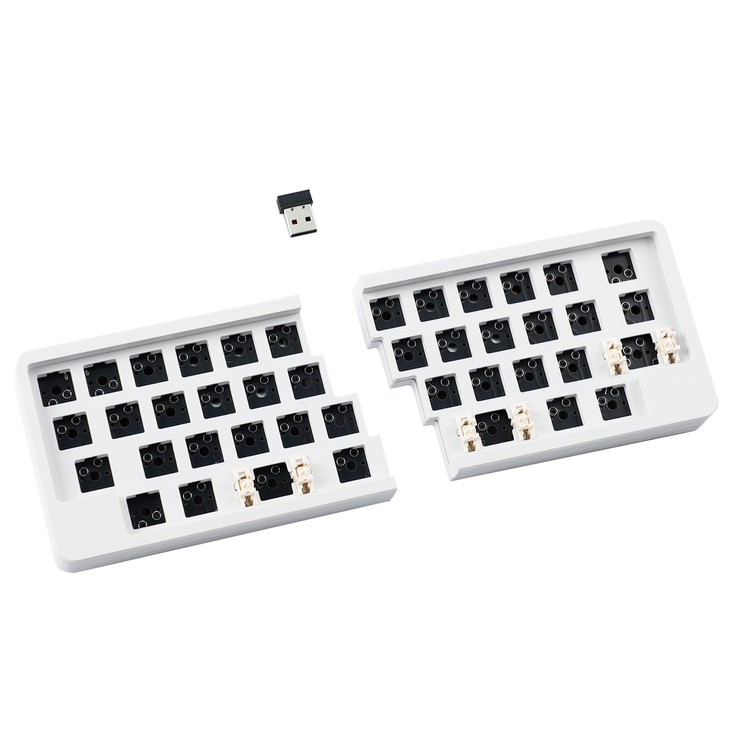 YMDK 40% Wireless Split Keyboard 2.4Ghz Ergonomic Split Custom DIY Programmable Support Hot Swappable VIAL