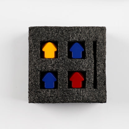 Painted High Gloss Personalized Keycap Zinc Alloy Arrow Keys Red Yellow Blue for MX Mechanical Keyboard